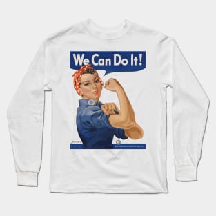 We can do it WW2 female worker poster Long Sleeve T-Shirt